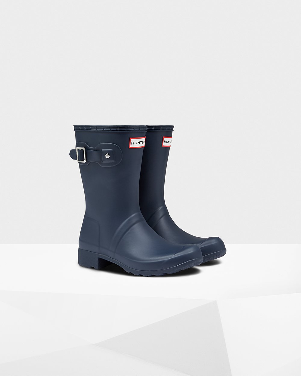 Womens Hunter Short Rain Boots Navy - Original Tour Foldable - 4329057-KD